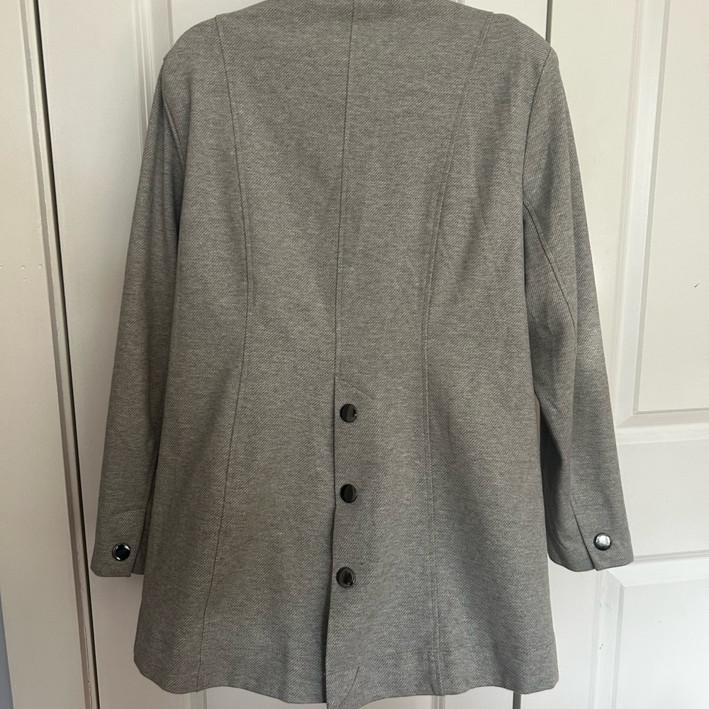 CAbi Cavalry Jacket Light Gray Outerwear - Picture 8 of 8